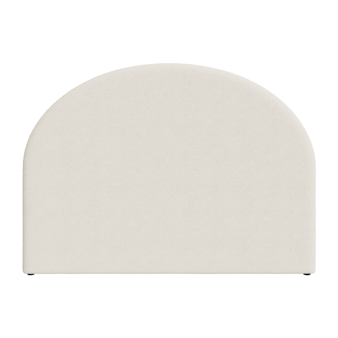 Tête de lit en tissu bouclé beige 160 cm - Eva