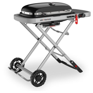 Barbecue gaz WEBER Traveler Black sur chariot, 63.5x34.3 cmcm