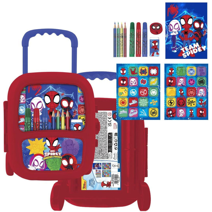 Set Papelería Coloreable Trolley Spidey