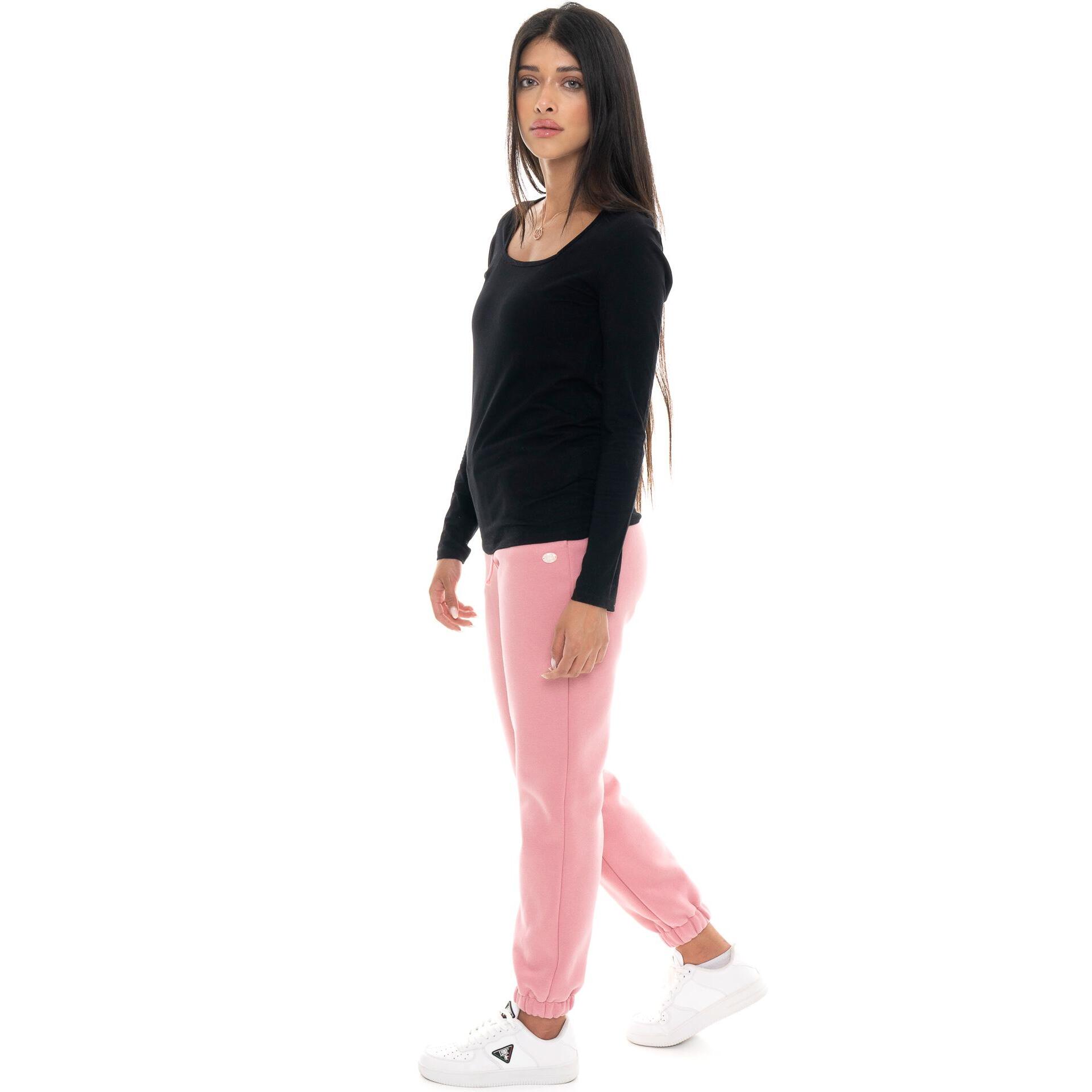 T-shirt donna a manica lunga con placchetta Leone 1947 Never Without