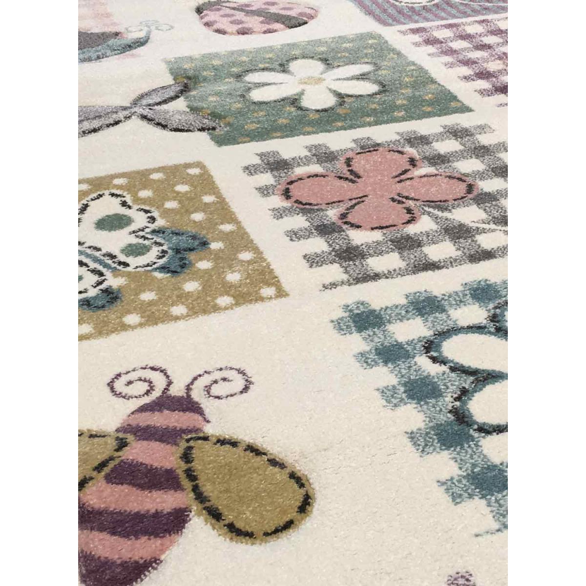 Tapis enfant tissé motif géométrique LANE