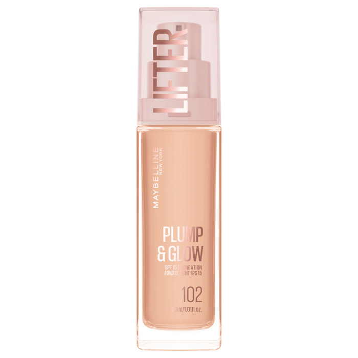 Maybelline New York Lifter Plump & Glow Foundation 102 30 ml