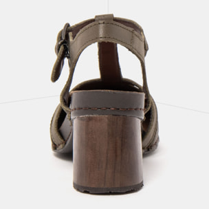 Sandalias con tacón 1874 ROMA KAKI/ I WISH color Kaki