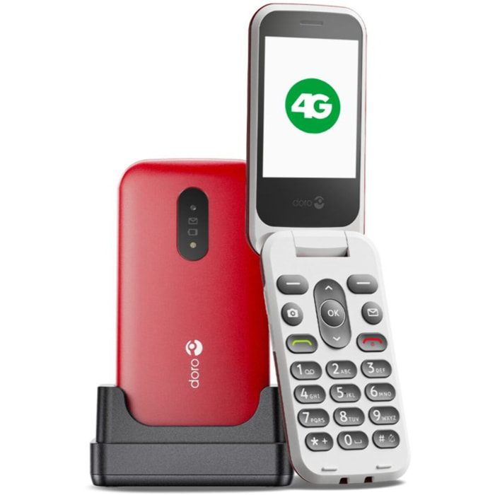 Téléphone portable DORO 2820 Rouge / Blanc