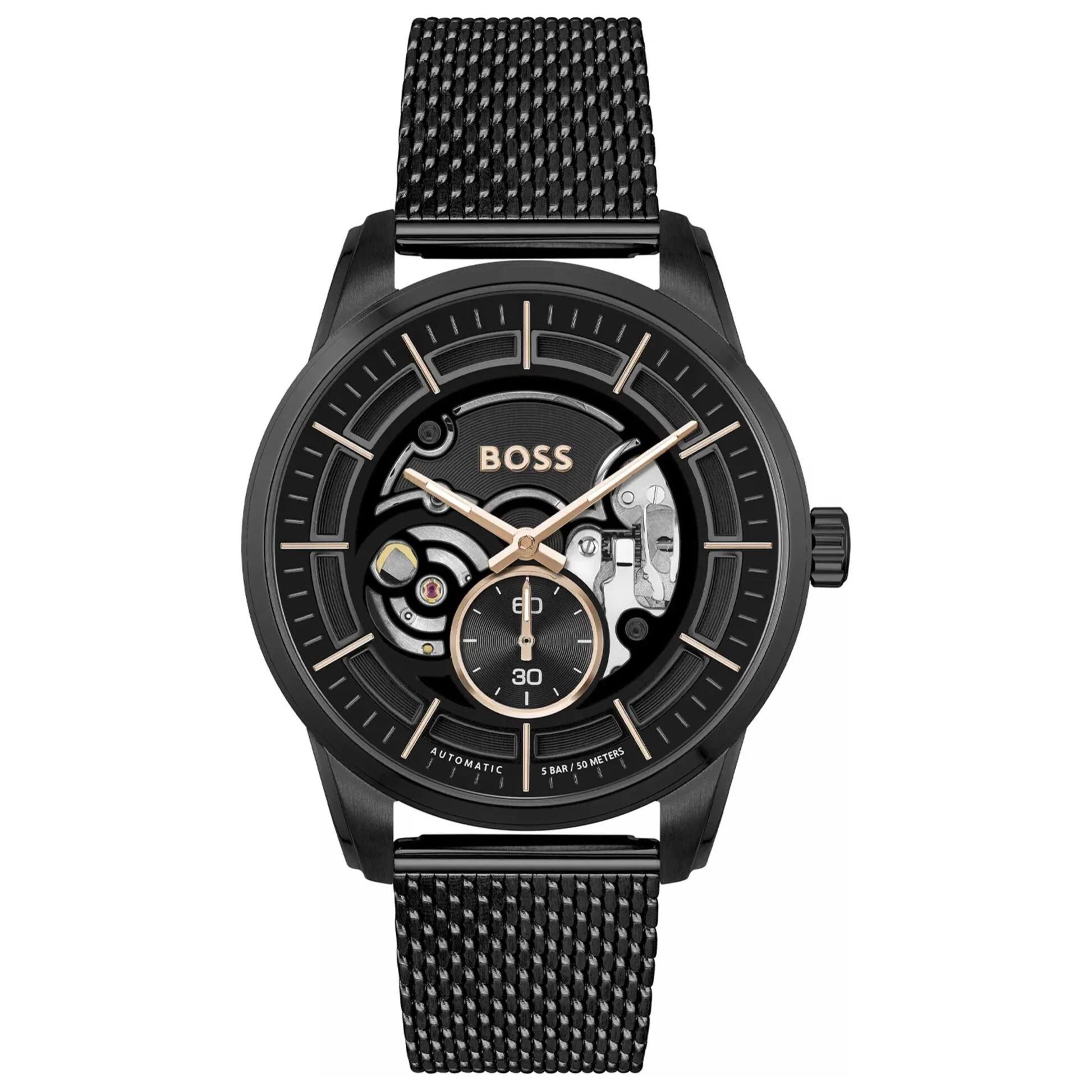 Reloj Boss 1514035 Hombre Analogico Automatico con Correa de Acero inoxidable