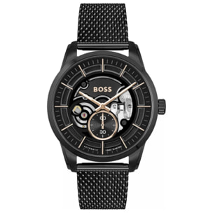 Reloj Boss 1514035 Hombre Analogico Automatico con Correa de Acero inoxidable