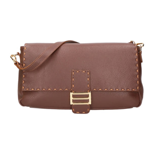 Borsa a spalla da donna - Modello Walda - Vera pelle - 34.0 x 17.5 x 10.0 cm