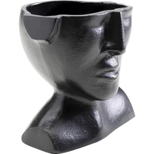 Vase Rostro visage noir 17cm Kare Design