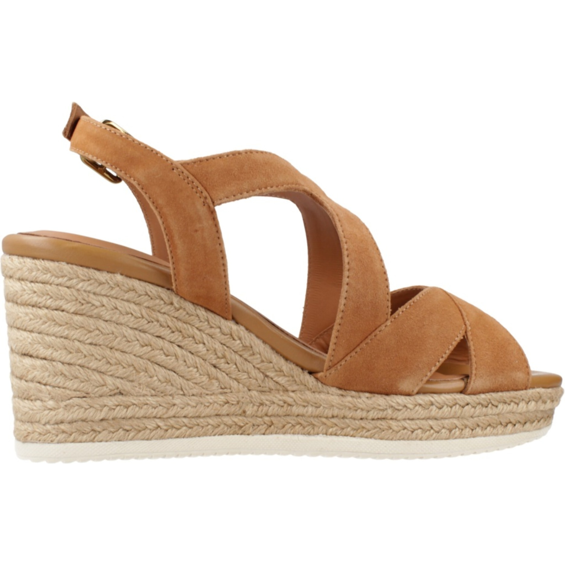 Alpargatas Mujer de la marca GEOX  modelo D35GVC MARRON CLARO