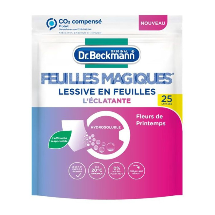 Lessive DR BECKMANN Feuilles Magiques - L'Eclatante x25 lavages