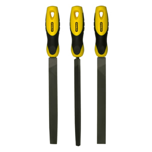 Jeu de 3 pièces limes mi-douces 200mm