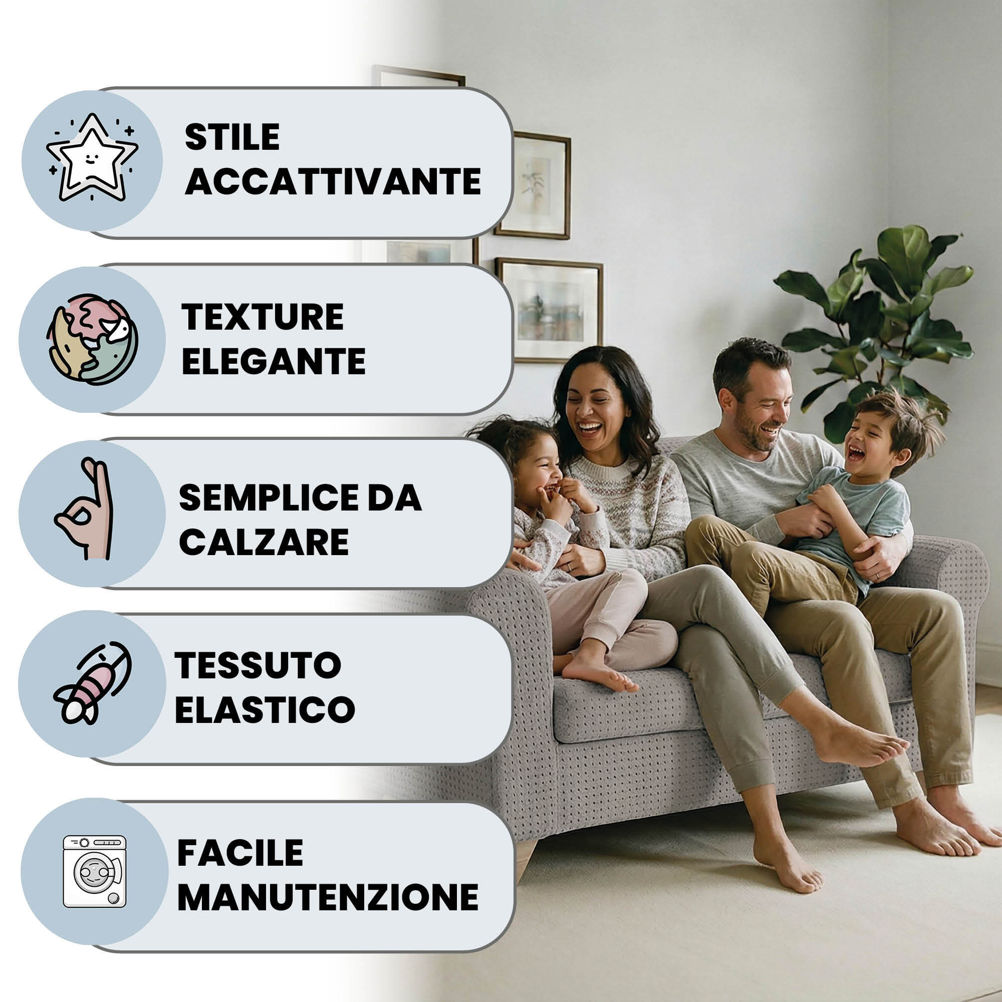 COPRIDIVANO IRIS, Elastico, Estensibile e Sagomato - TORTORA