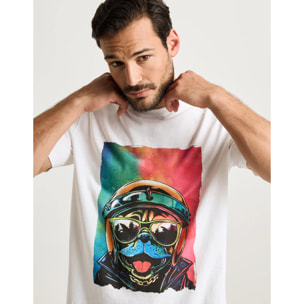 Camiseta Manga Corta Blanco - Rugusu