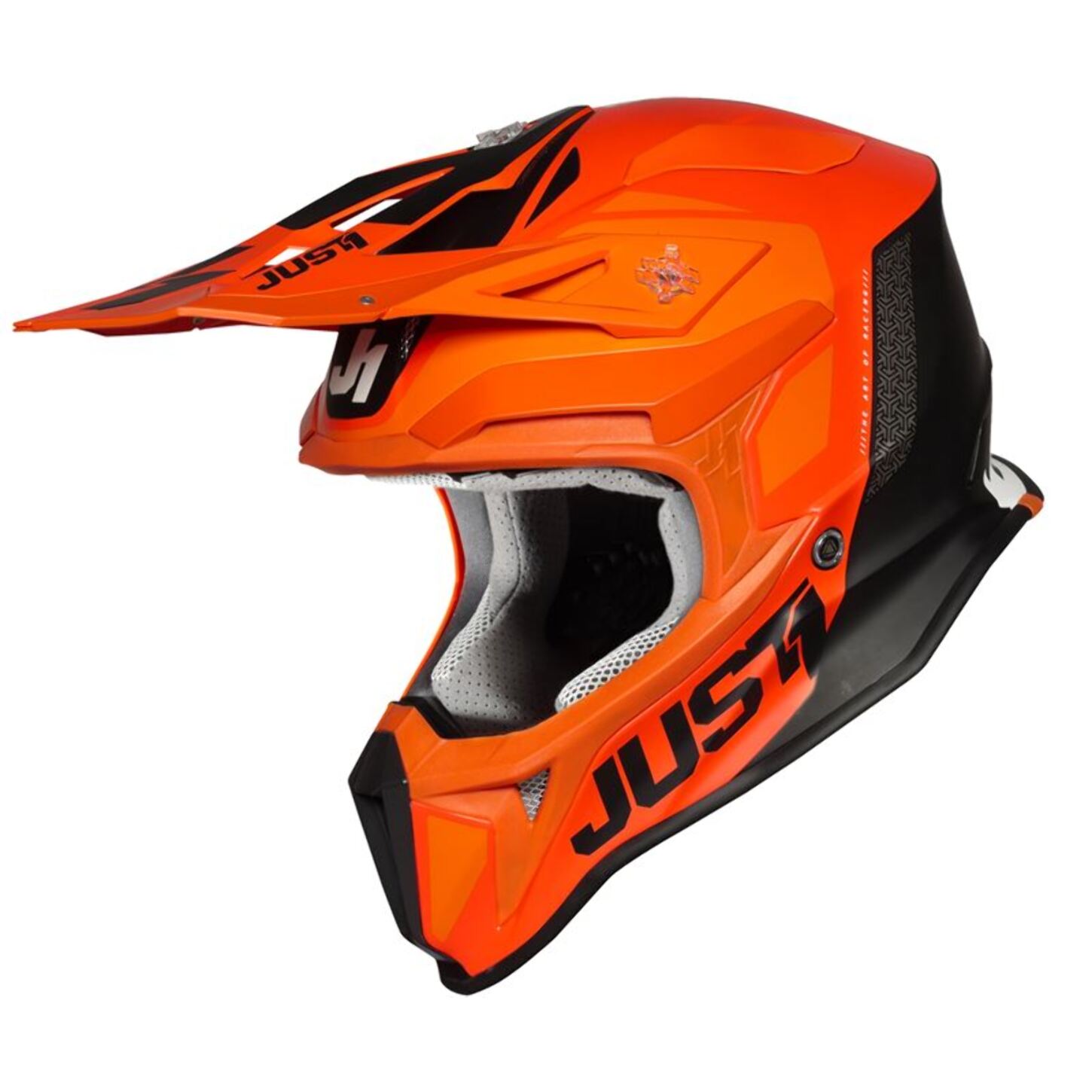 CASCO OFFROAD  J18 PULSAR ORANGE-WHITE-BLACK - Gloss JUST1