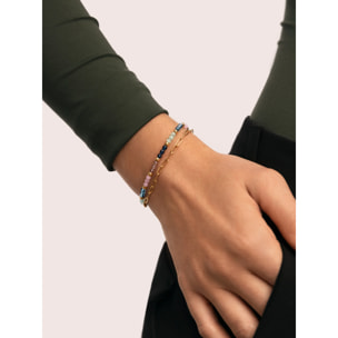 Bracciale Dye Dots Bruma Acciao Placcato Oro