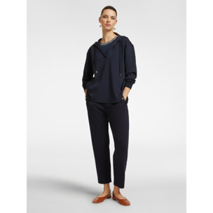 Elena Mirò - Pantalones de felpa - Azul