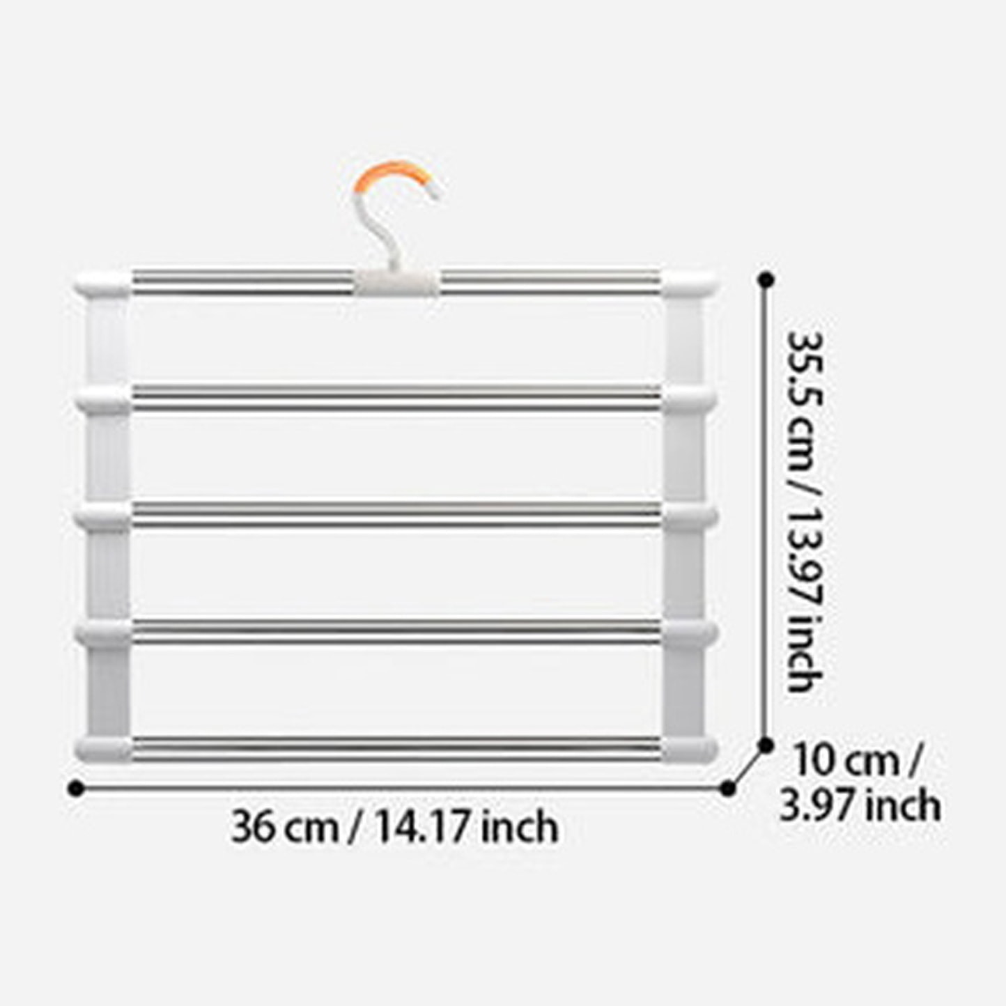 Percha para pantalones con 4 colgadores