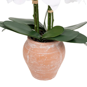 Orchidée artificielle "Dena" H65cm rose terracotta