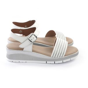 SANDALO ZEPPA FASCIA CORTECCIA ARGENTO