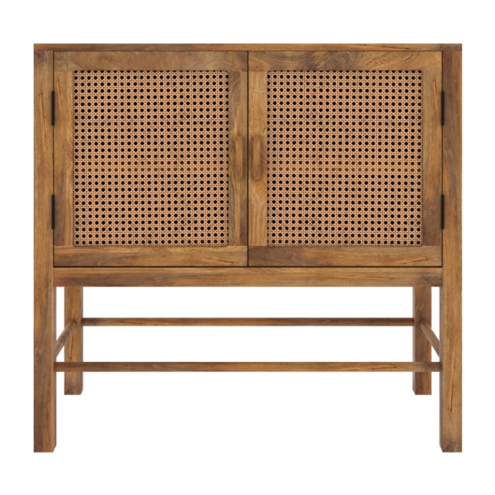 Buffet 2 portes en cannage - Tiki