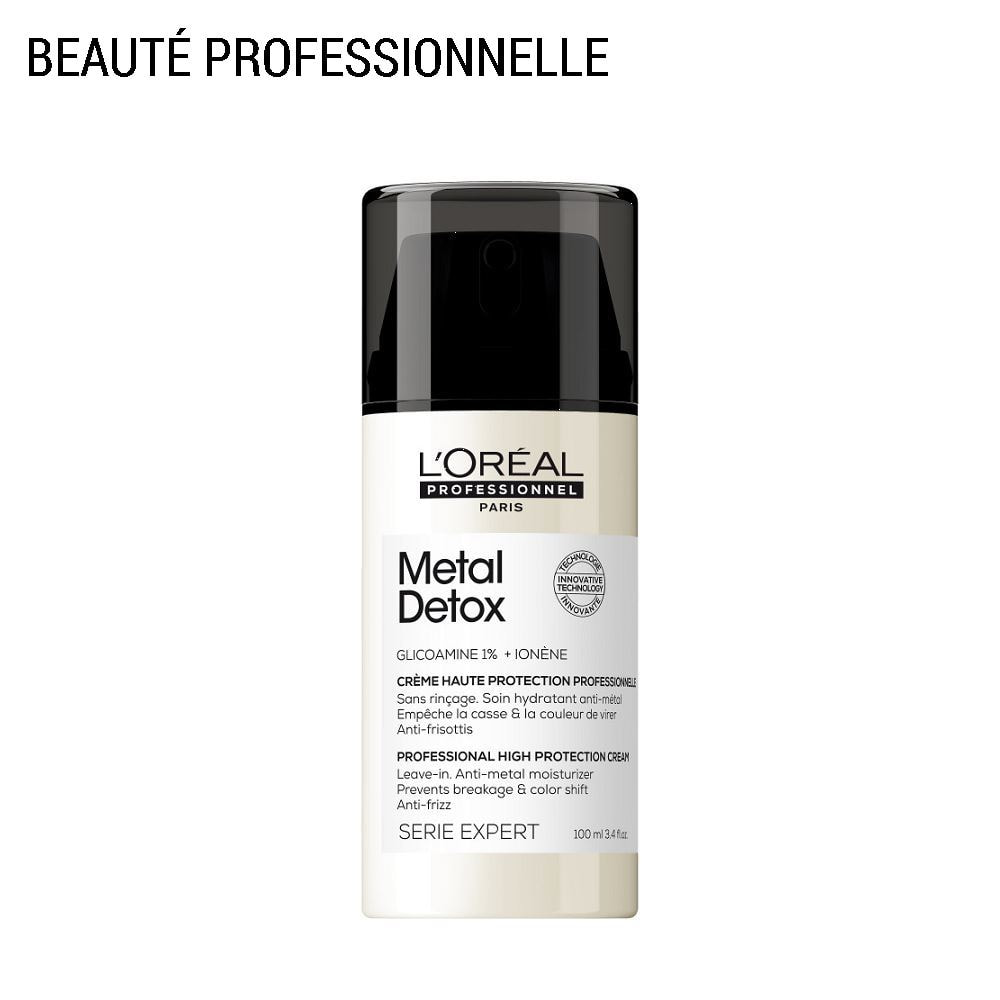 Série Expert Metal Detox - Crème Haute Protection sans rinçage - cheveux sensibilisés et cassants 100ml