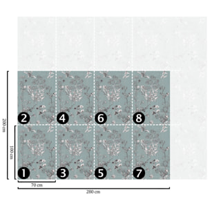 Carta da Parati Illustrazioni Floreali