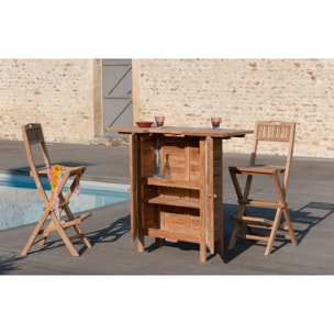 HARRIS - Bar de jardin en bois Teck