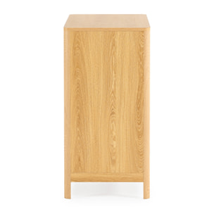 Cómoda de noche Nassau 3 cajones efecto Roble