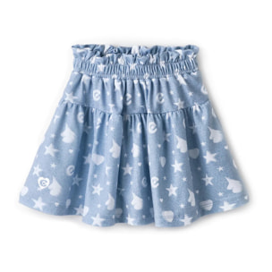 Gonna con stelle e cuori