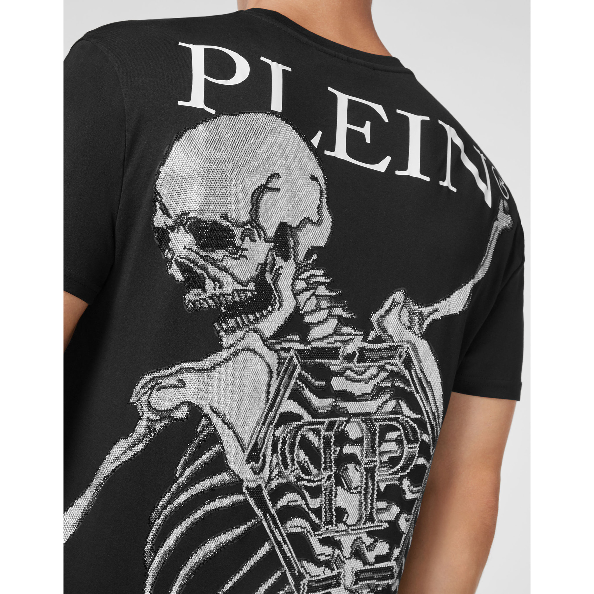 PHILIPP PLEIN Maglietta a girocollo SKELETON