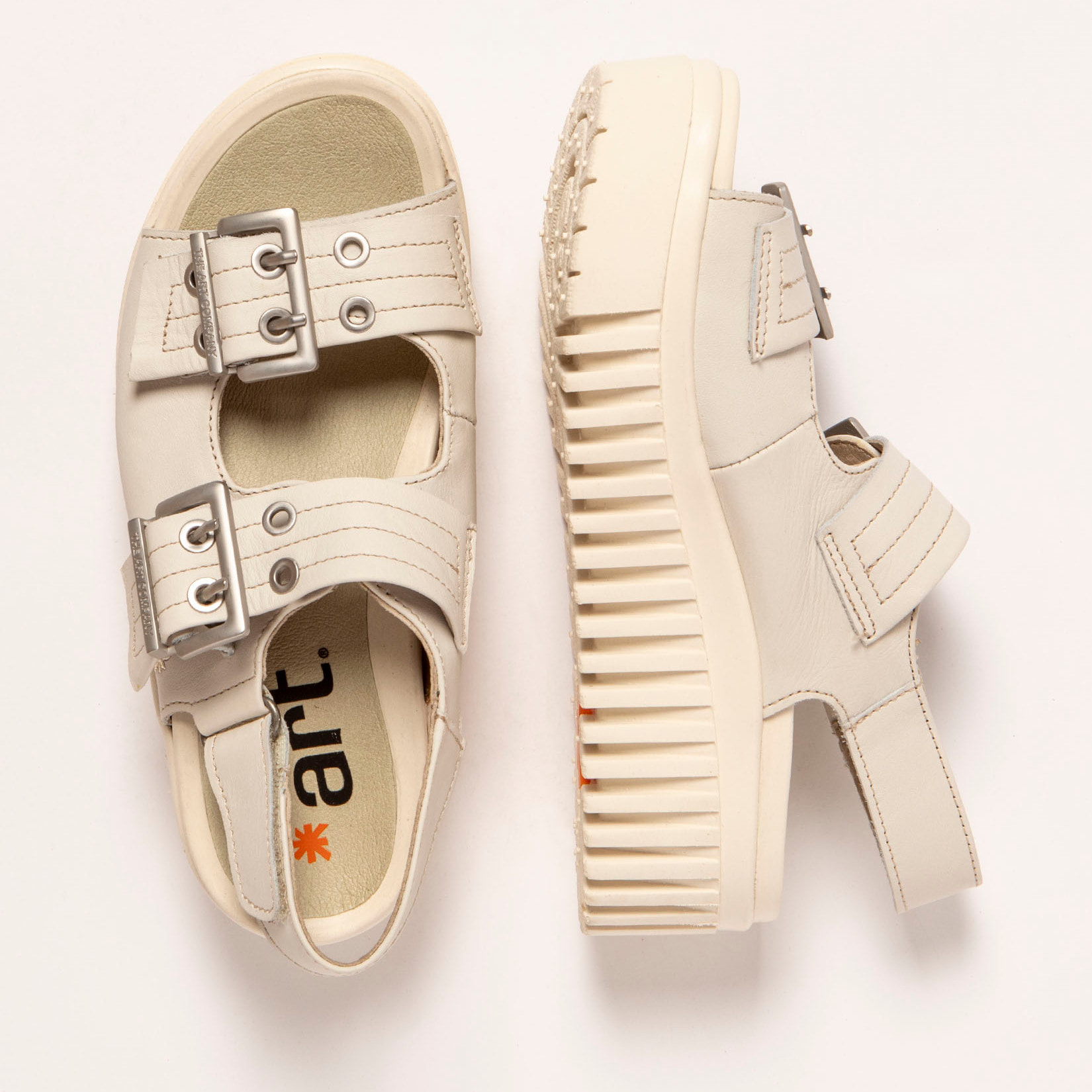 Sandalia de cuña 1579 NAPPA CREAM/BRIGHTON color Cream