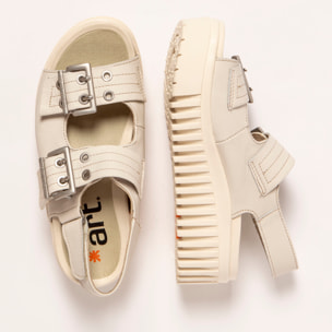 Sandalia de cuña 1579 NAPPA CREAM/BRIGHTON color Cream