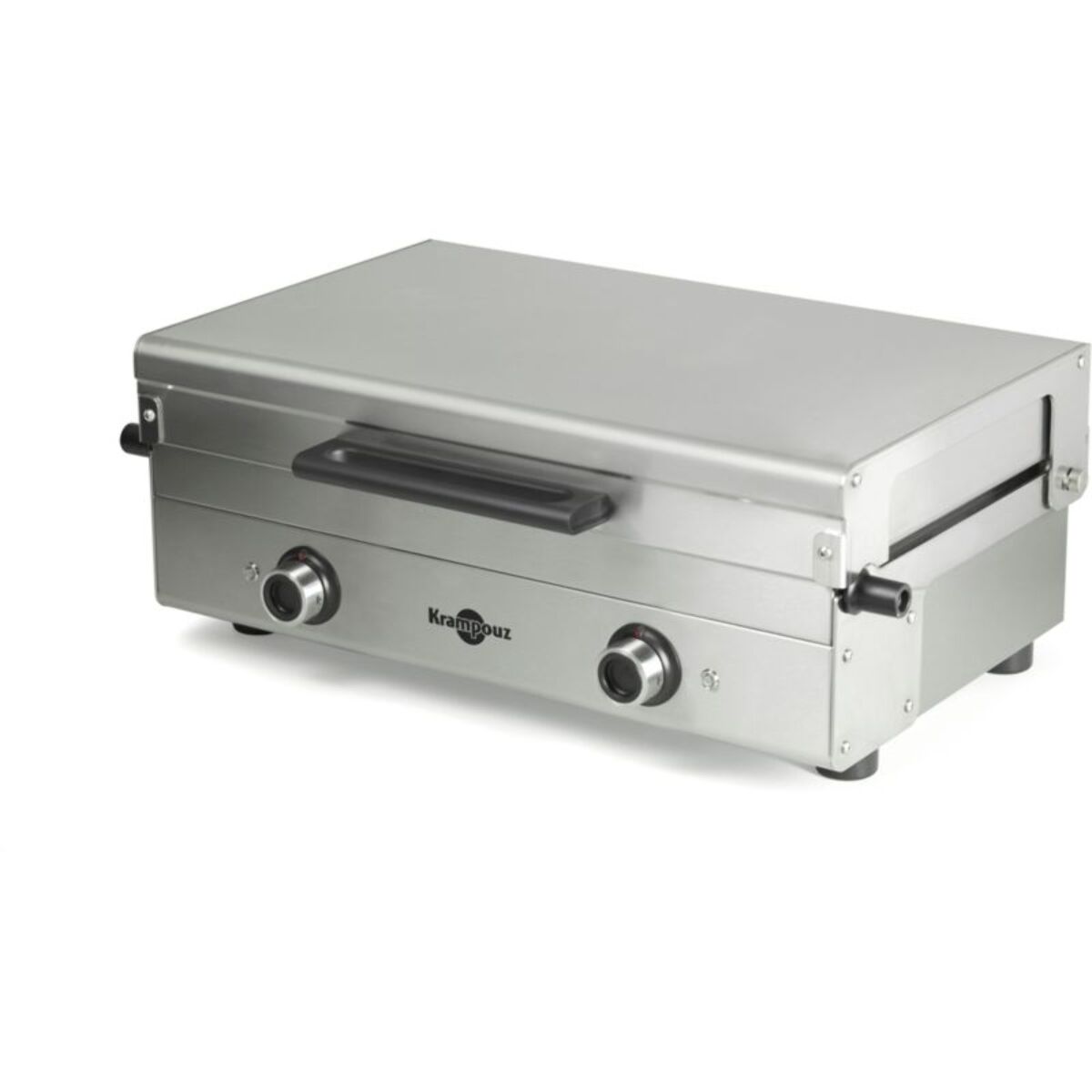 Plancha électrique KRAMPOUZ Club inox 2 brûleurs à poser, 65.5x39.5 cm