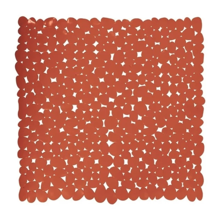 Tapis antidérapant fond de douche PVC 53x53cm Terracotta MSV