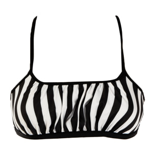 TRUSSARDI reggiseno fascia mare donna black