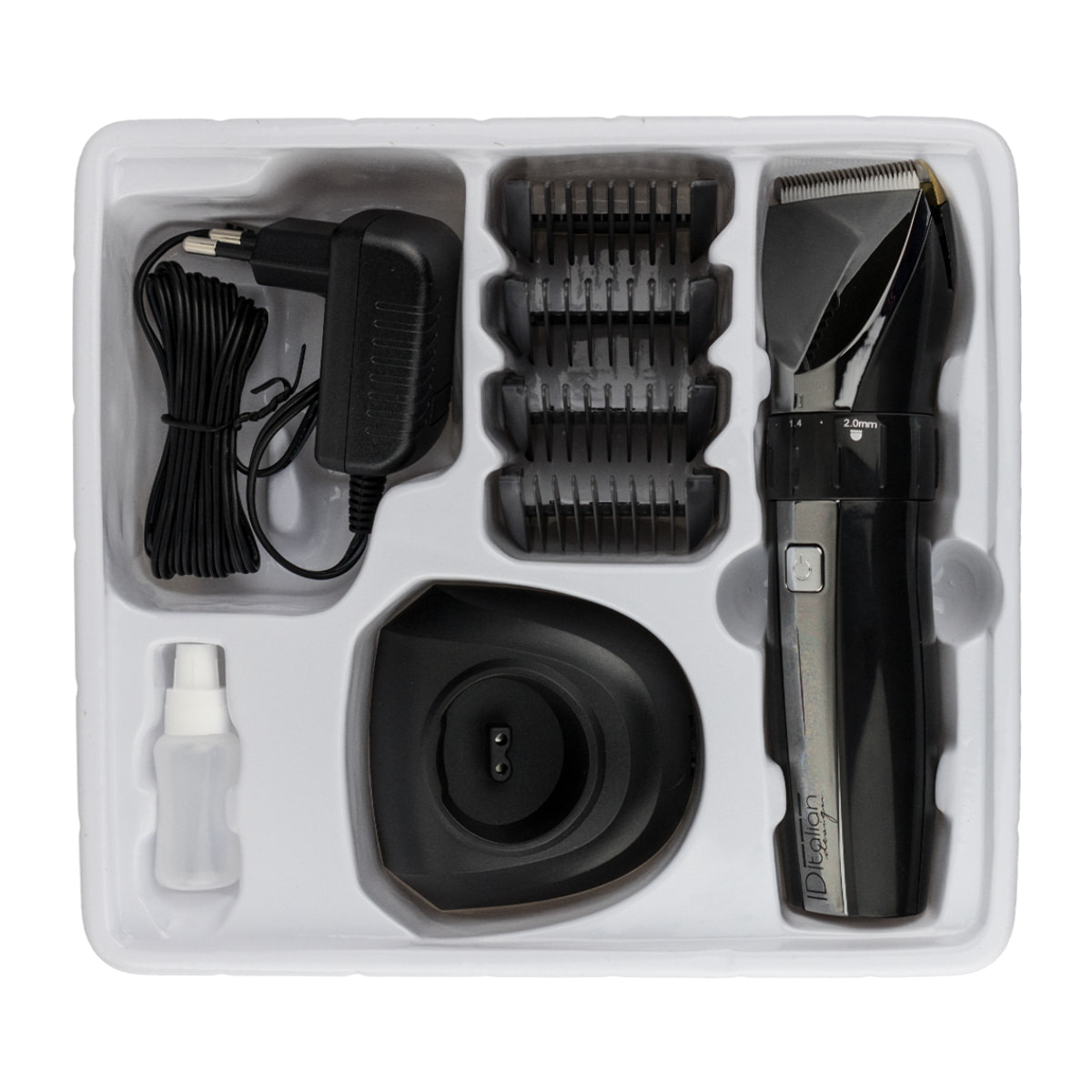 Tondeuse à cheveux professionnelle Er - 2018 Led - 5 positions coupe, 4 peignes