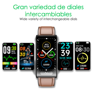 Bracciale intelligente ECG TK70, monitor della glicemia, dell'ossigeno e della tensione, frequenza cardiaca 24 ore su 24, termometro corporeo.