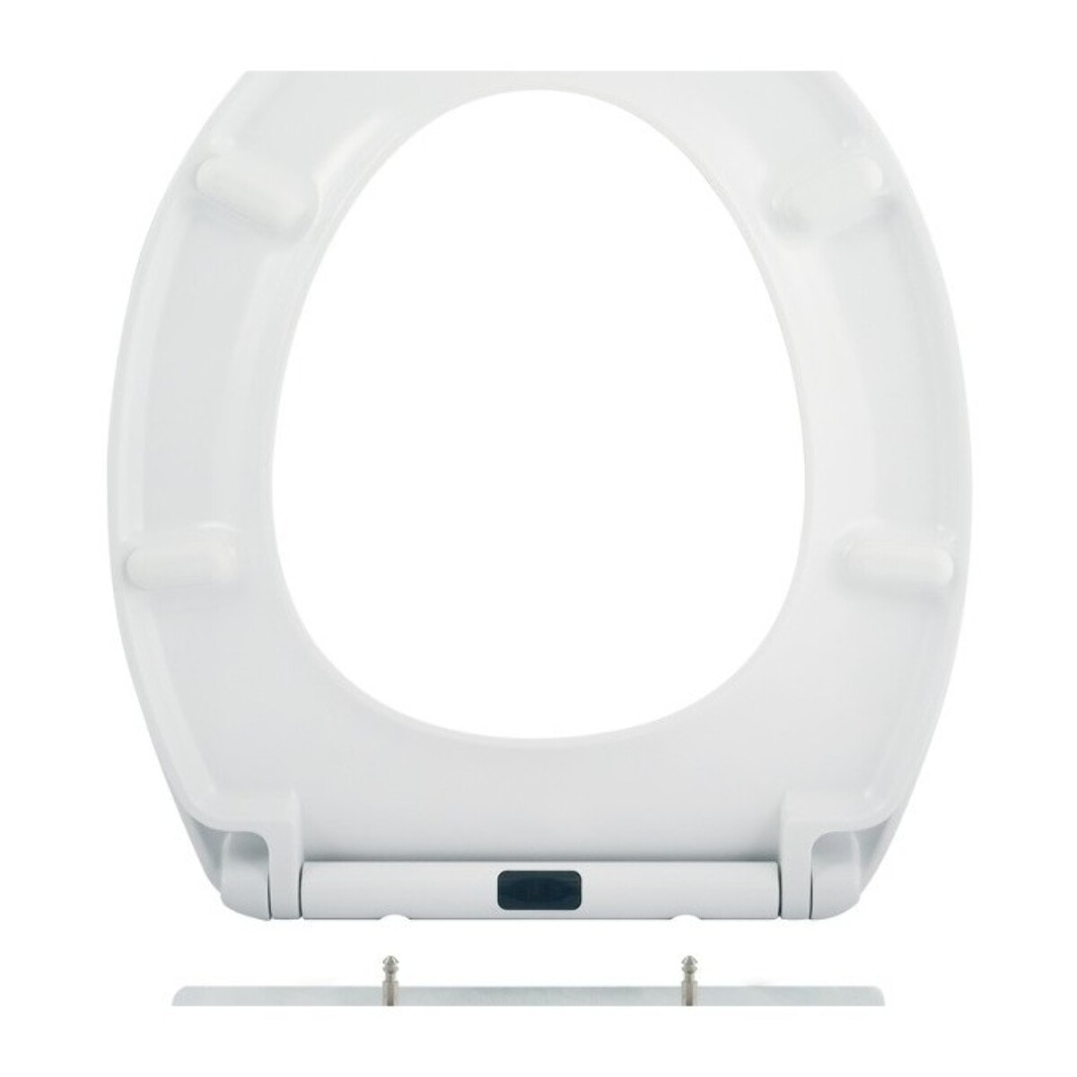 Abattant wc EASY CLIP Thermo Dur Blanc - Charnières Inox Spirella