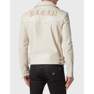 PHILIPP PLEIN Leather Jacket GOTHIC PLEIN