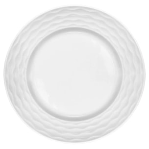 Service de table Paloma 12 pièce(s) blanc D27,2xH2,2cm