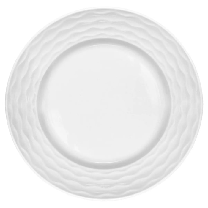 Service de table Paloma 12 pièce(s) blanc D27,2xH2,2cm