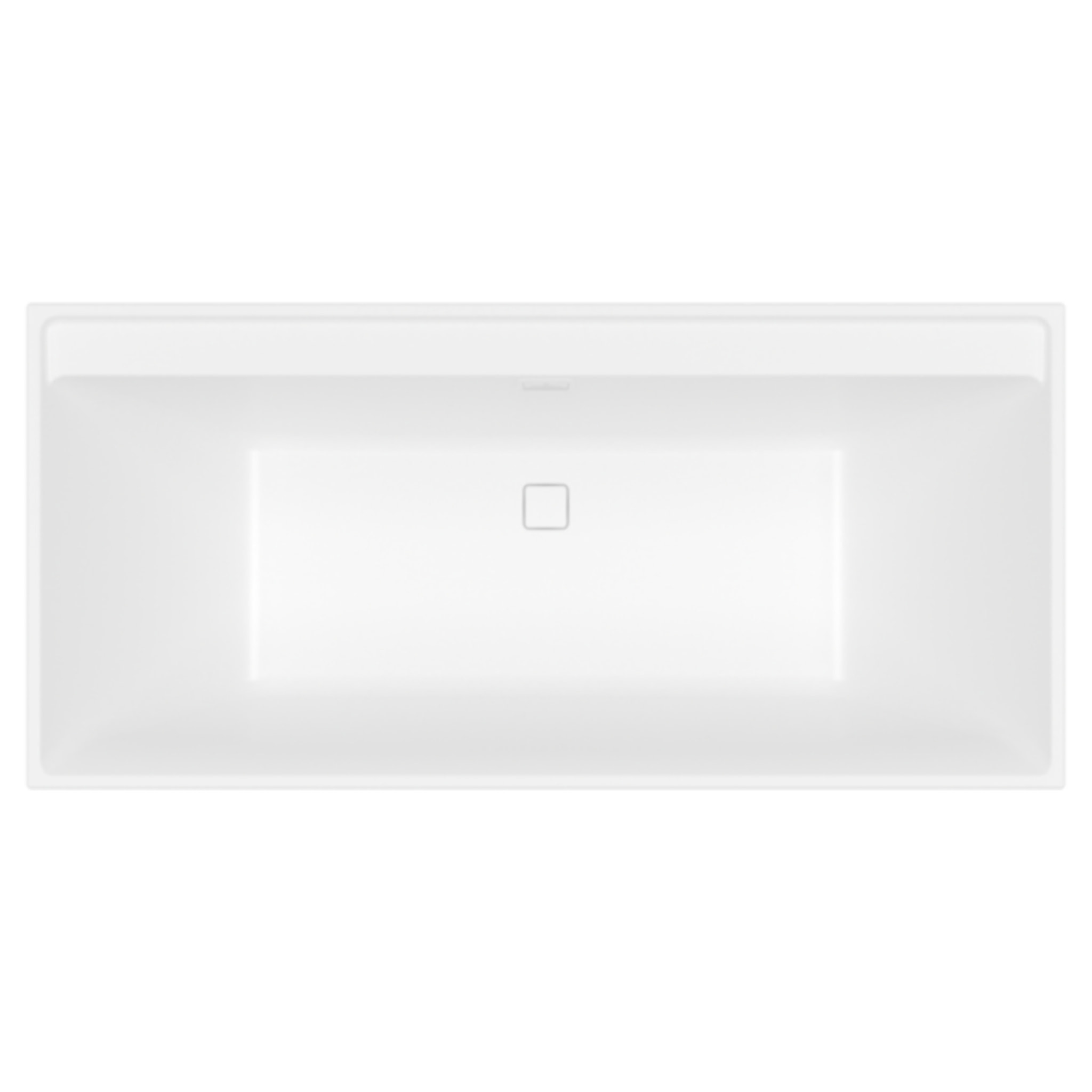 Baignoire droite VILLEROY & BOCH Collaro acrylique blanc mat avec vidage et trop plein blanc mat