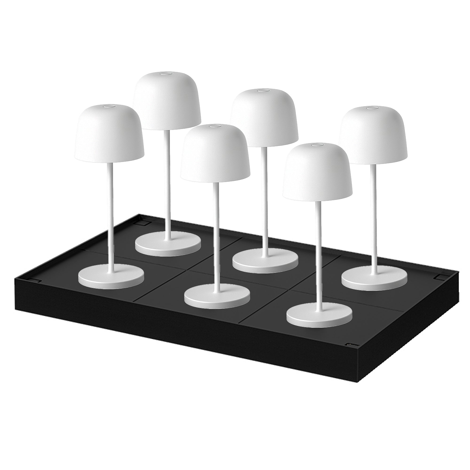 6 lampes avec plateau de chargement SOPHIA H20CM