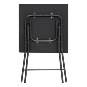 Table pliante 2 places noir