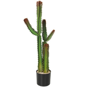 Cactus artificiel grand réalisme plante artificielle grande taille H.111cm vert