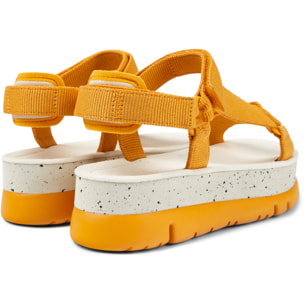 Sandalias - CAMPER Oruga Up - Naranja - Textil técnico (poliéster reciclado)