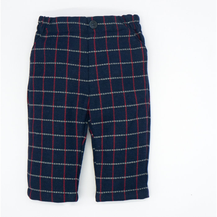 PANTALÓN CUADRO VENTANA ROJO