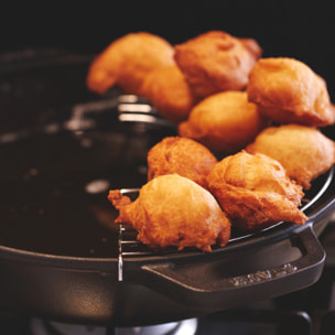 30 cm, Wok avec couvercle en verre, Gris graphite