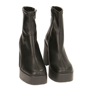 Botines negros, tacco 8,5 cm