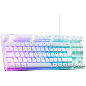 Clavier gamer THE G-LAB KEYZ CAESIUMT FR BLANC